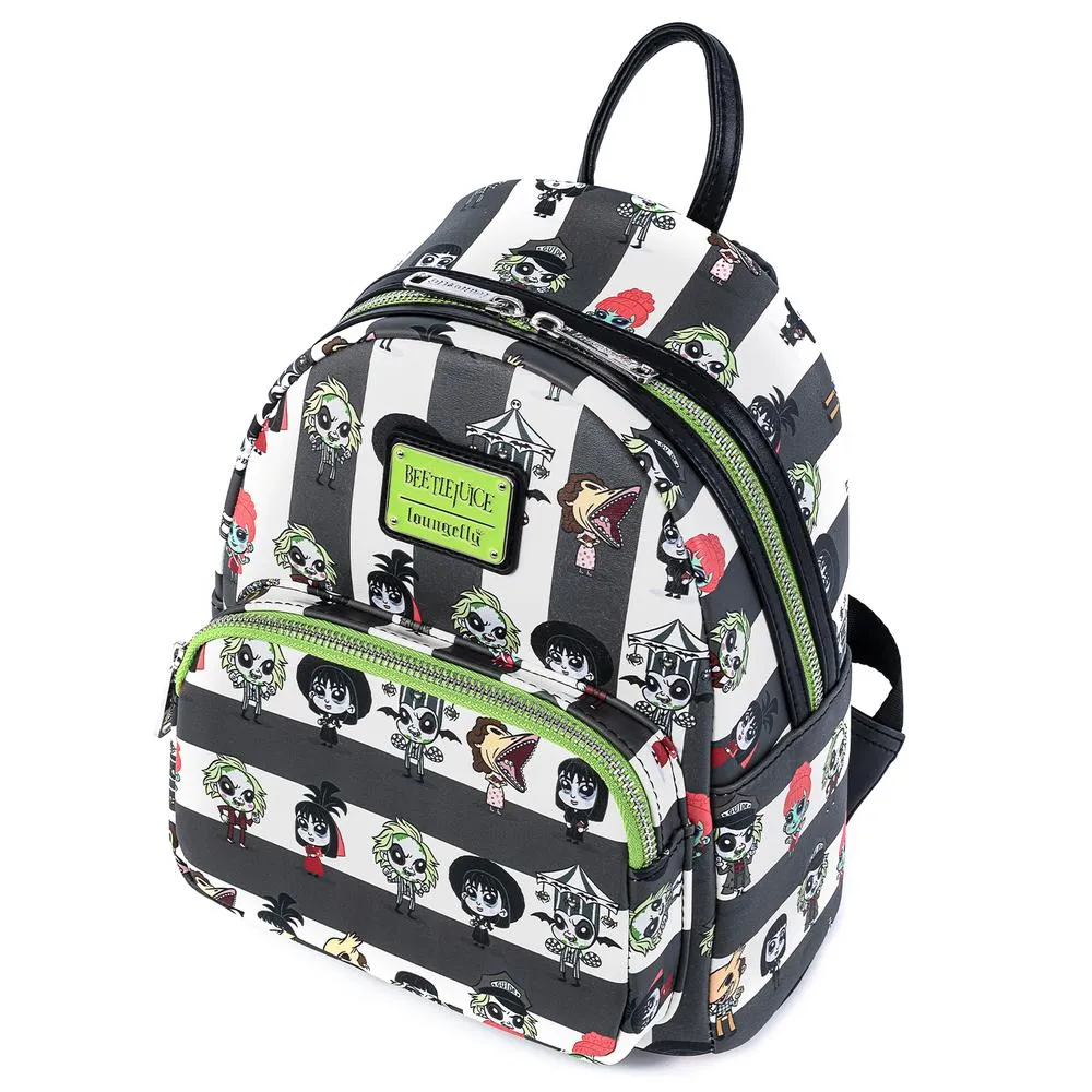 Loungefly Beetlejuice Chibi All Over Print Backpack