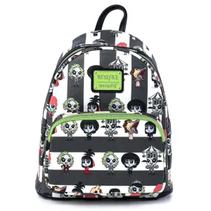 Loungefly Beetlejuice Chibi All Over Print Backpack