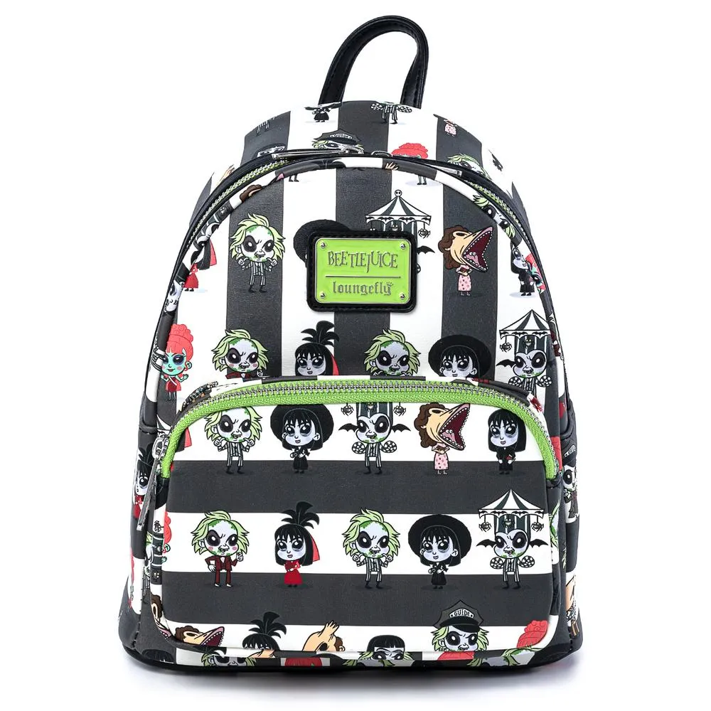 Loungefly Beetlejuice Chibi All Over Print Backpack