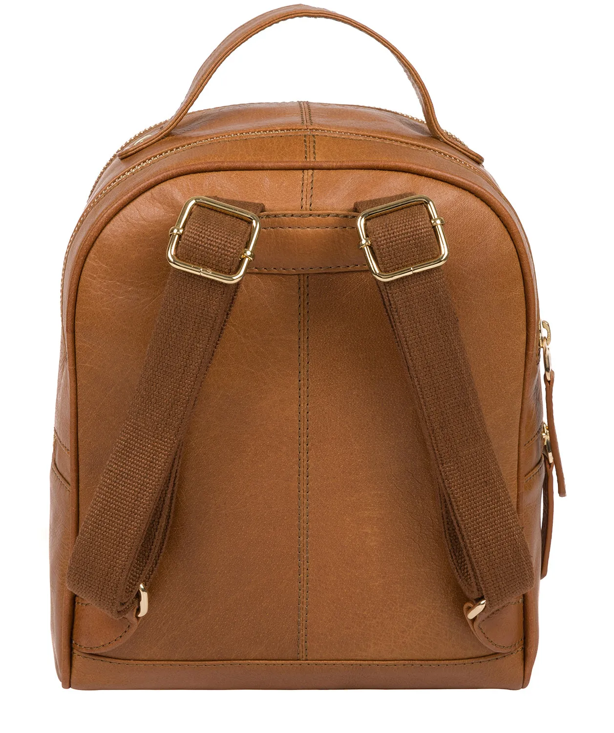 'Lunaria' Saddle Tan Leather Backpack