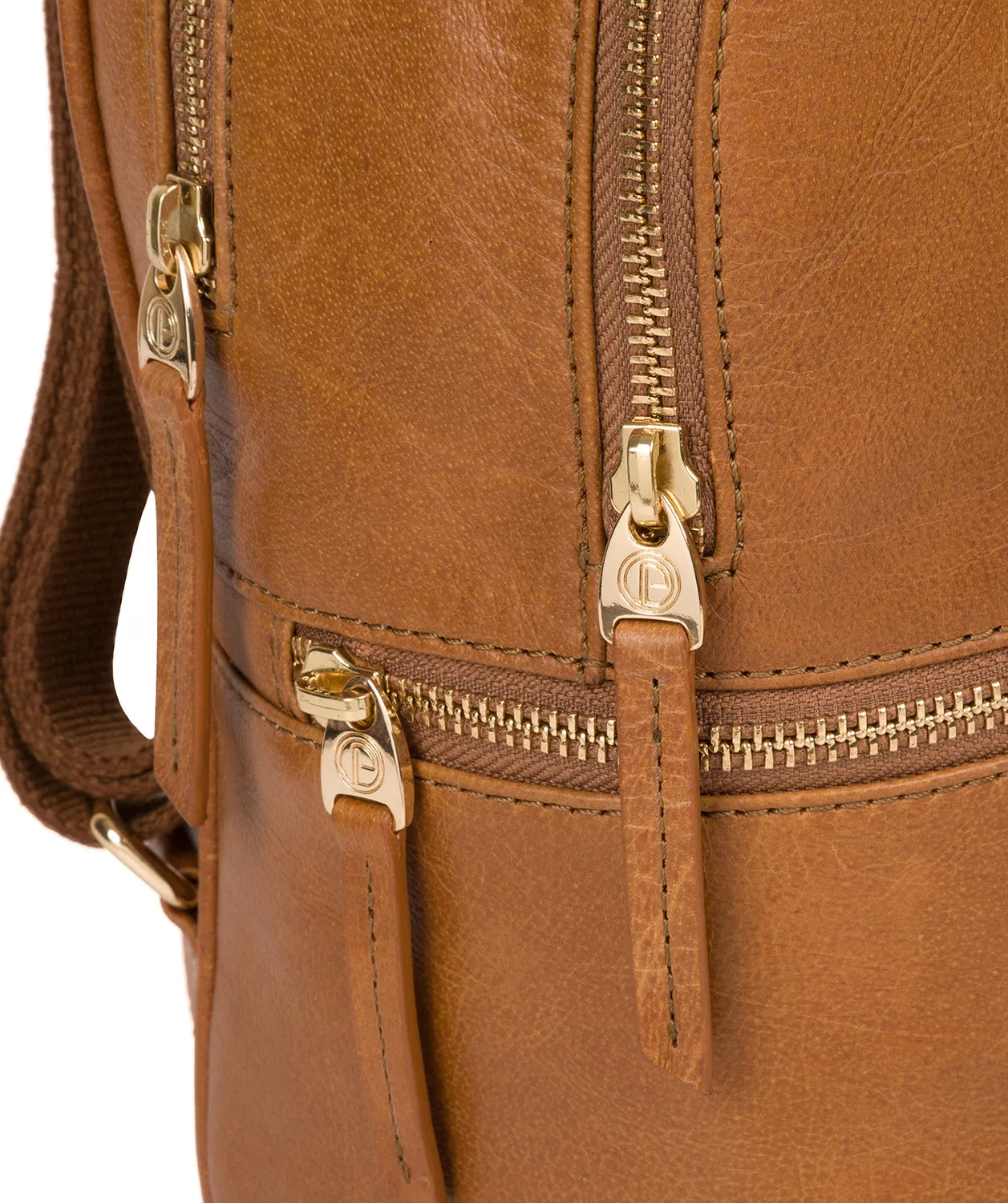 'Lunaria' Saddle Tan Leather Backpack