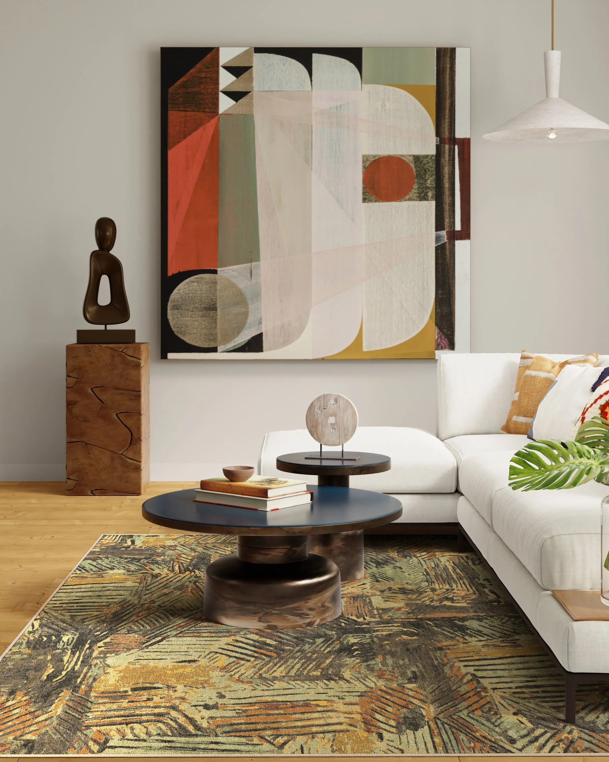 Malene Barnett Sgraffito Natural Multicolour Rug