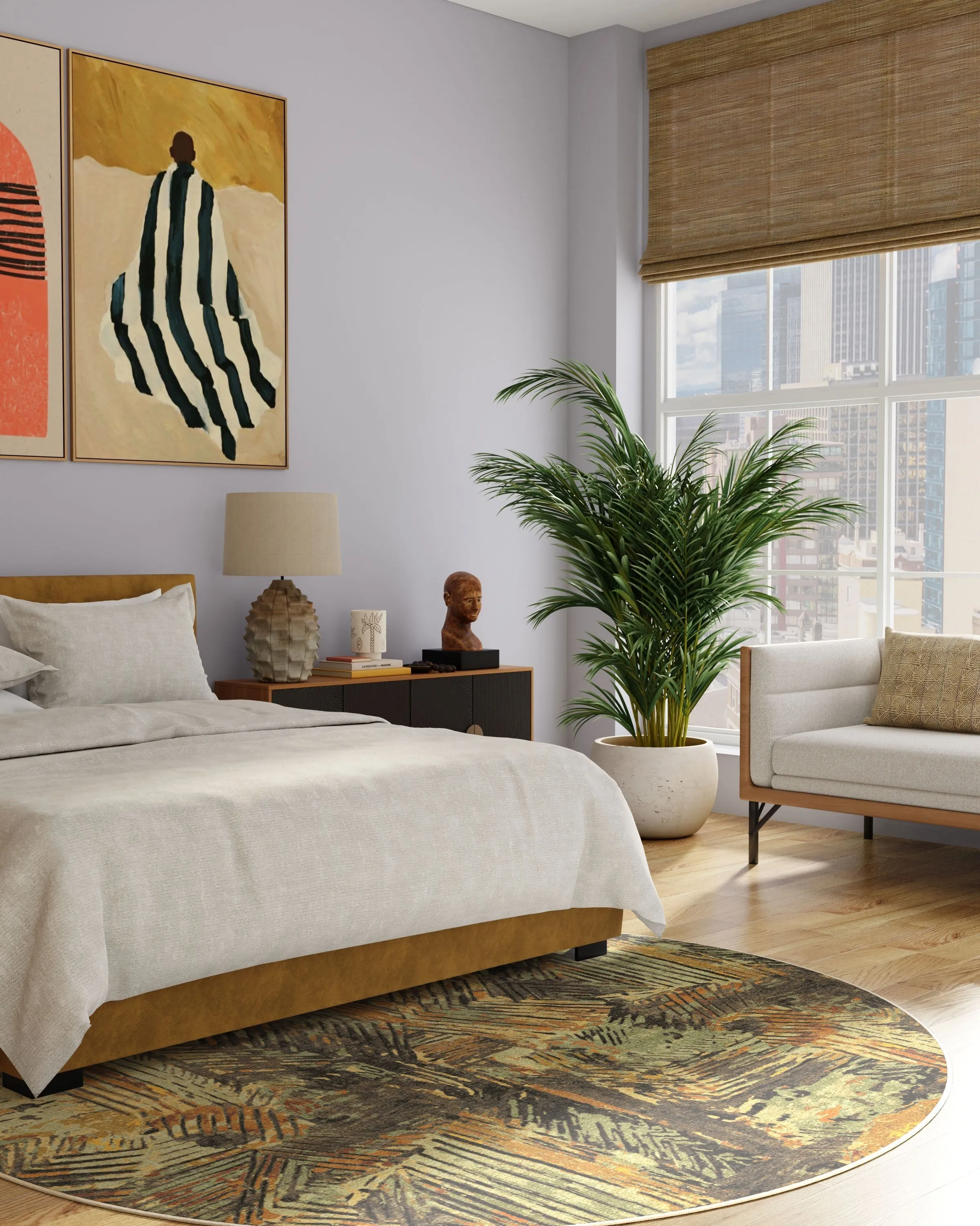 Malene Barnett Sgraffito Natural Multicolour Rug
