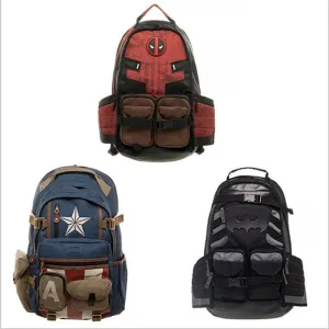 Marvel New Deadpool School Bag Deadpool Avengers Batman Travel Backpack School Bag