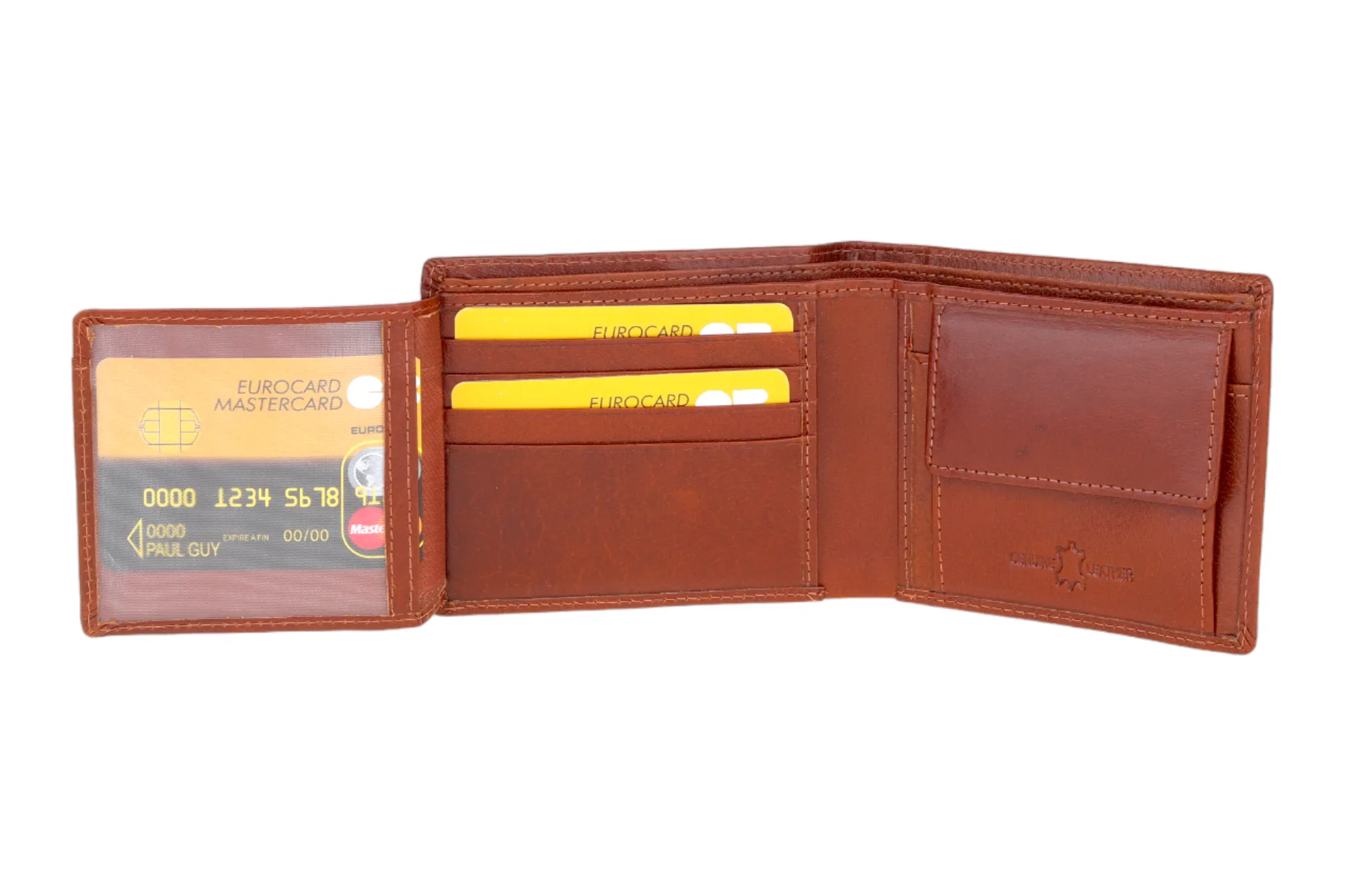 MENS LEATHER WALLET 94922 (Brown)