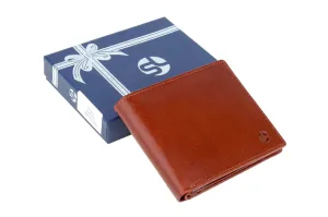 MENS LEATHER WALLET 94922 (Brown)
