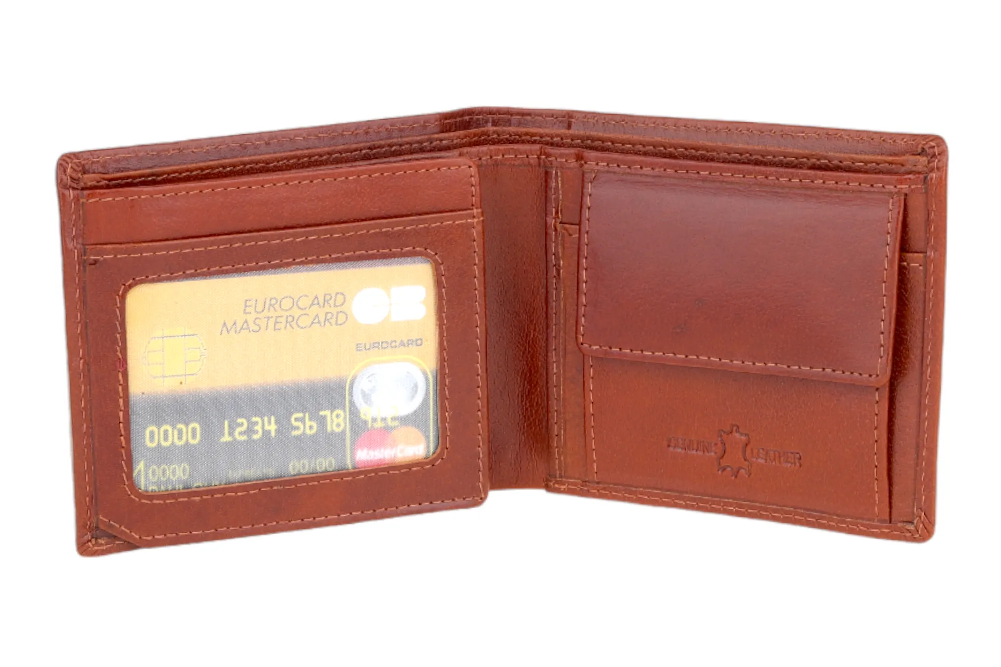 MENS LEATHER WALLET 94922 (Brown)