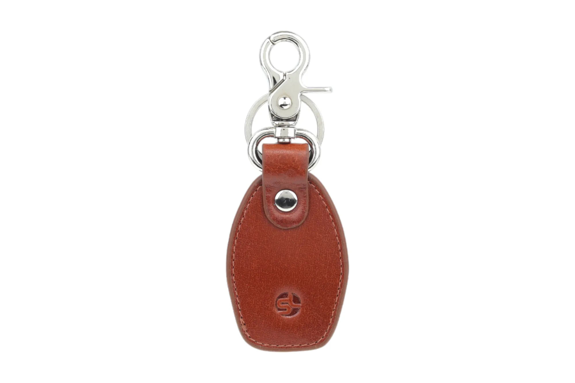 MENS LEATHER WALLET WITH KEY RING COMBO 94924 (BROWN)