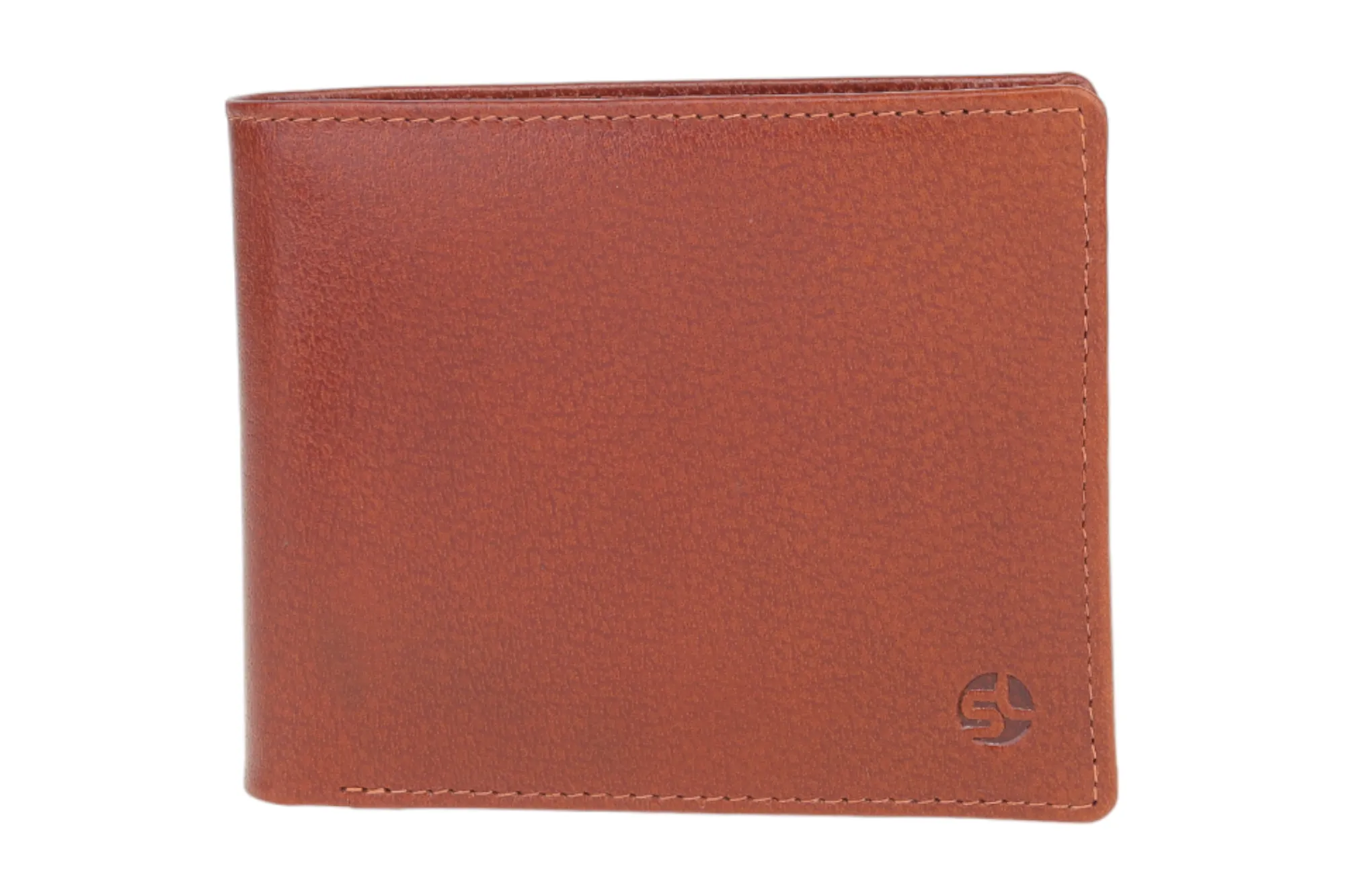 MENS LEATHER WALLET WITH KEY RING COMBO 94924 (BROWN)