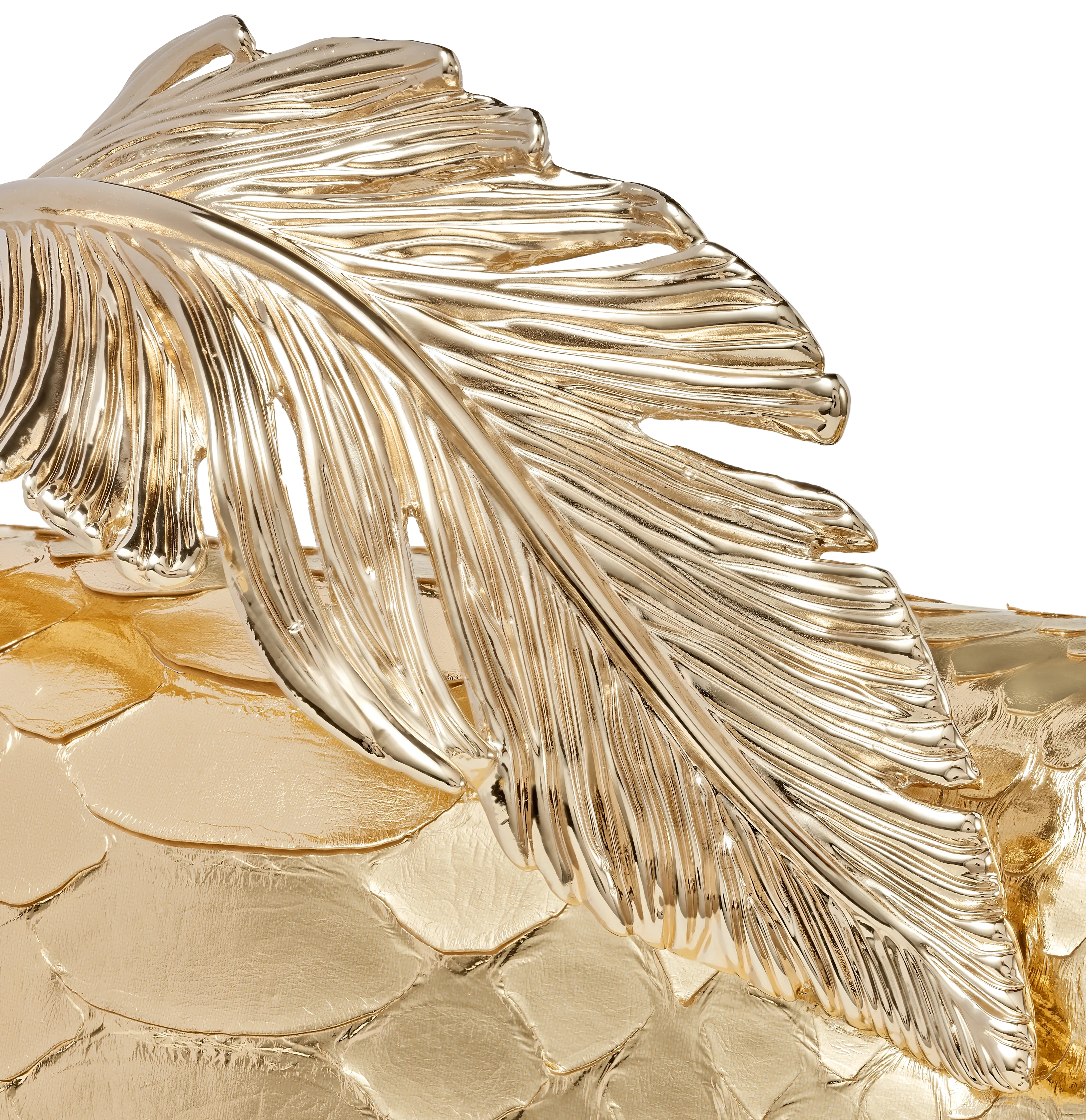 Metallic Gold Python Alina Clutch