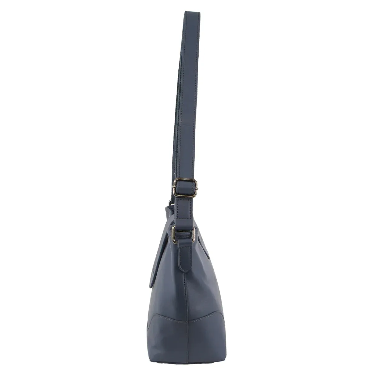 Milleni Leather Cross-Body Bag in Teal