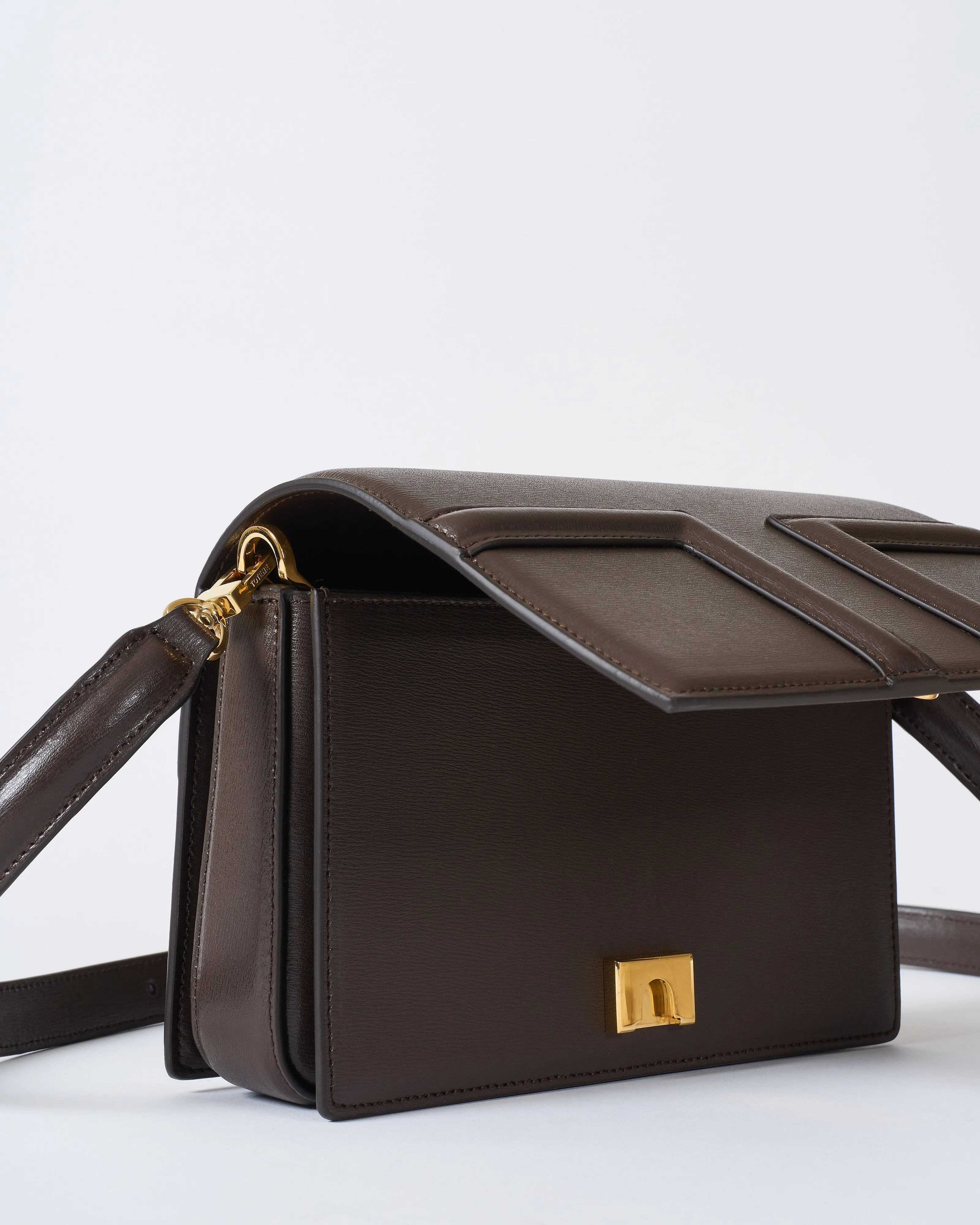 mini t-flap leather bag