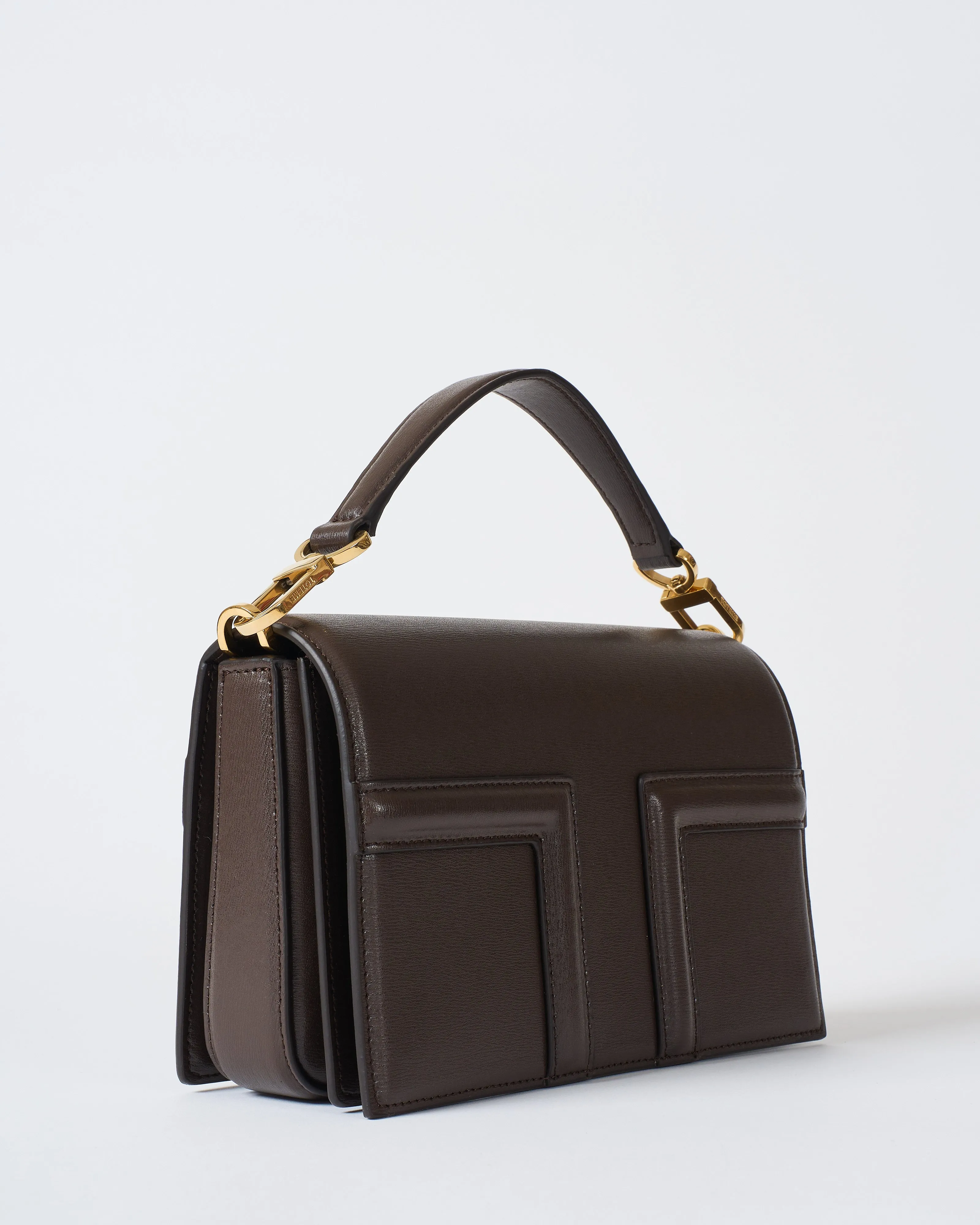 mini t-flap leather bag