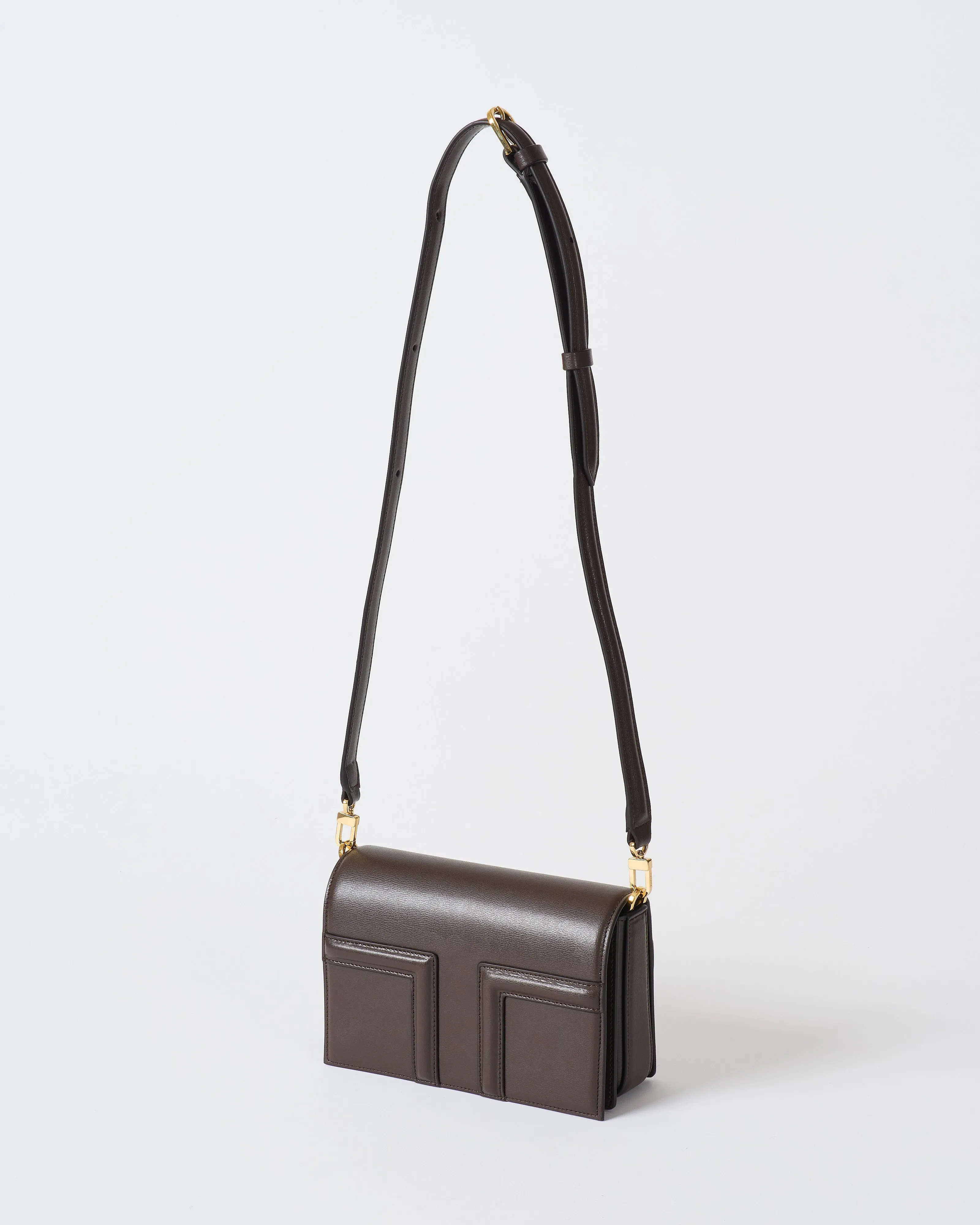 mini t-flap leather bag