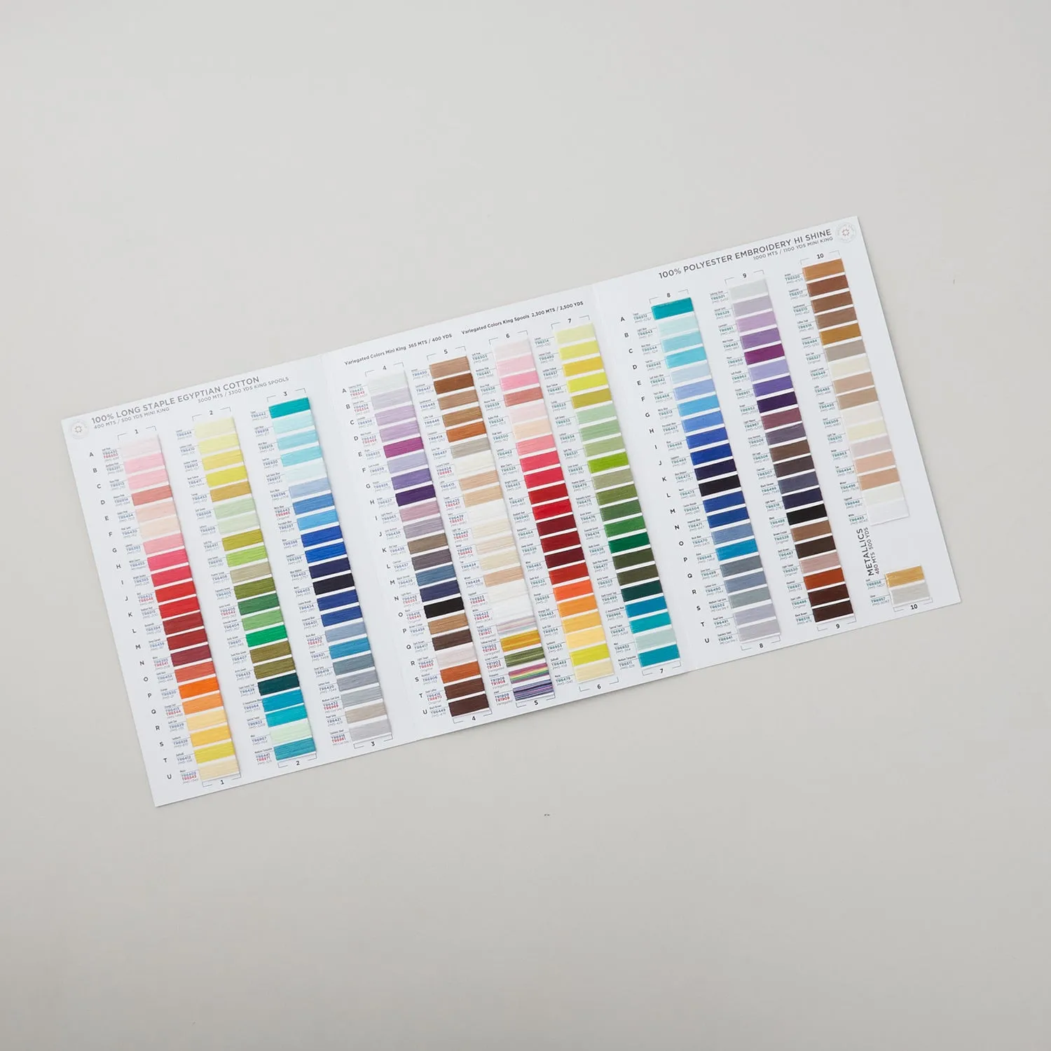 Missouri Star Thread Color Card