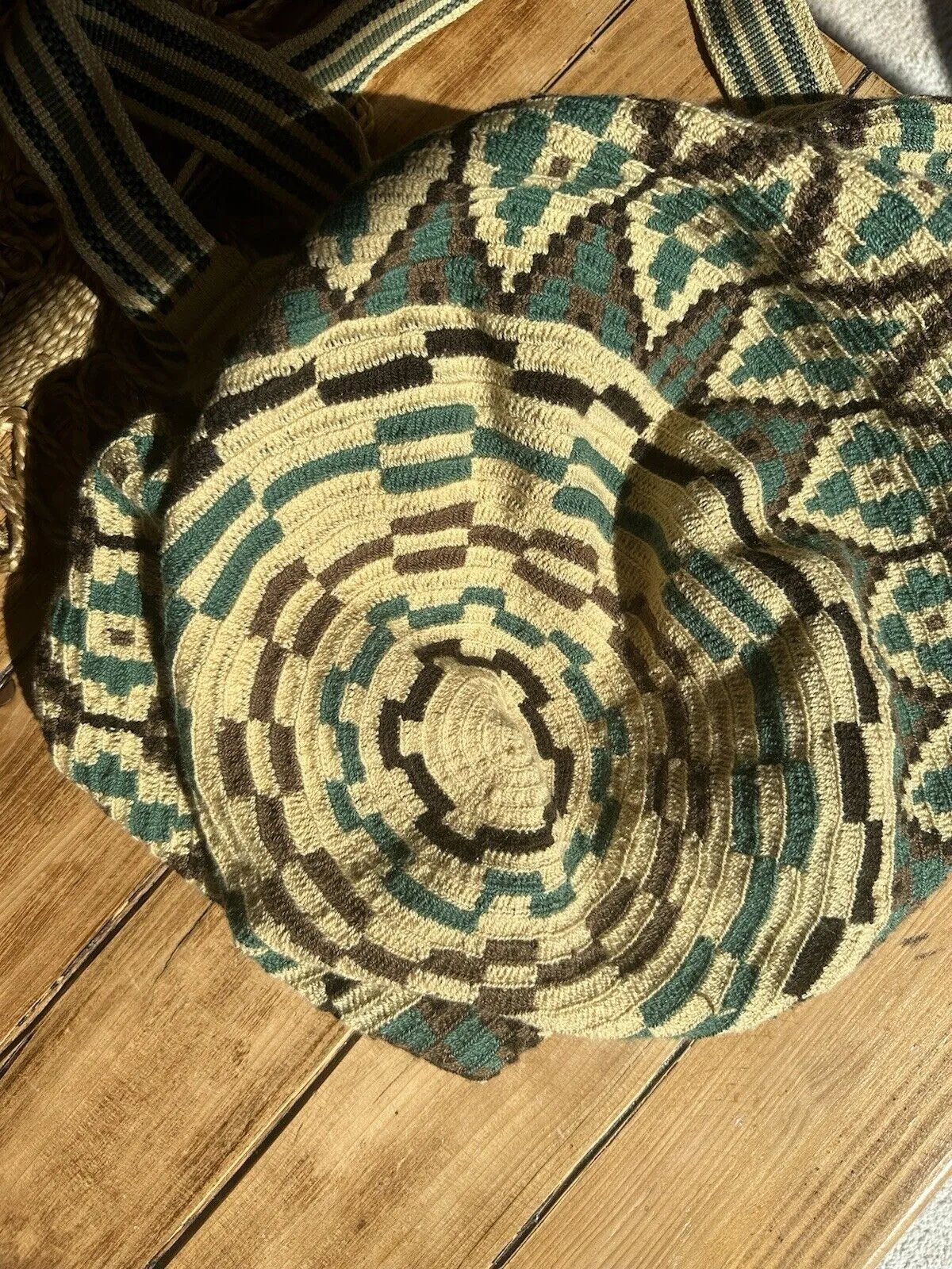 Multicoloured fabric shopping bag
