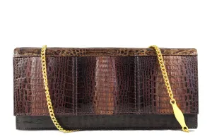 NOVEDADES YUSI triple back baby crocodile skin handbag