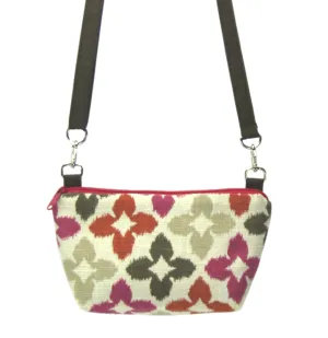 Novia in Pink & Red | Dark Brown Nylon | Traveler Belt Bag