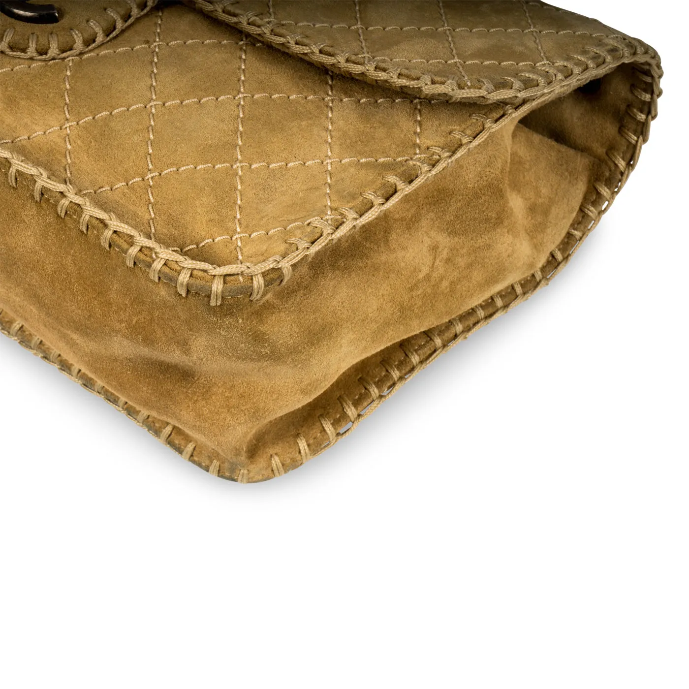 Nubuck Flap Bag