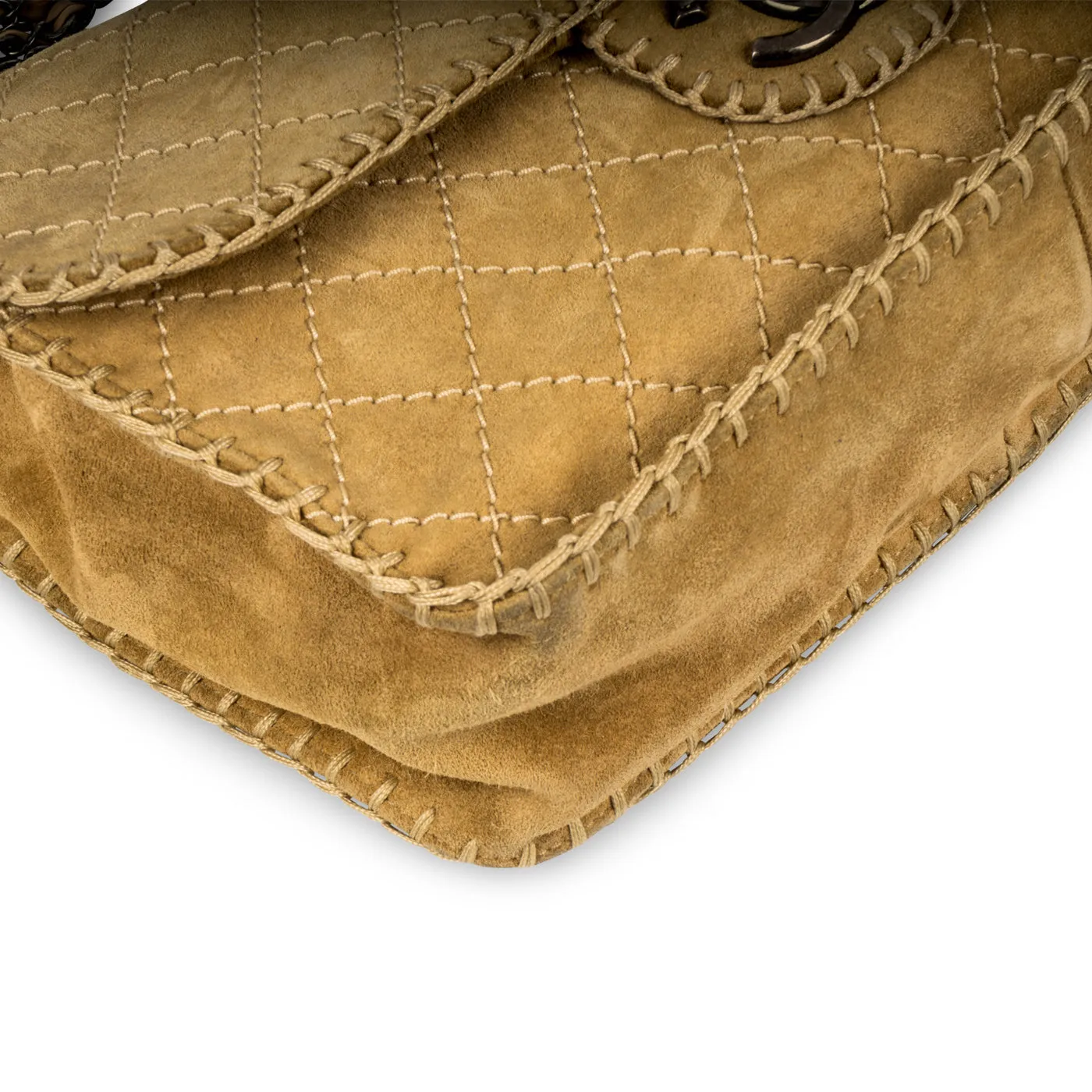 Nubuck Flap Bag