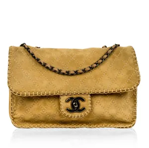 Nubuck Flap Bag