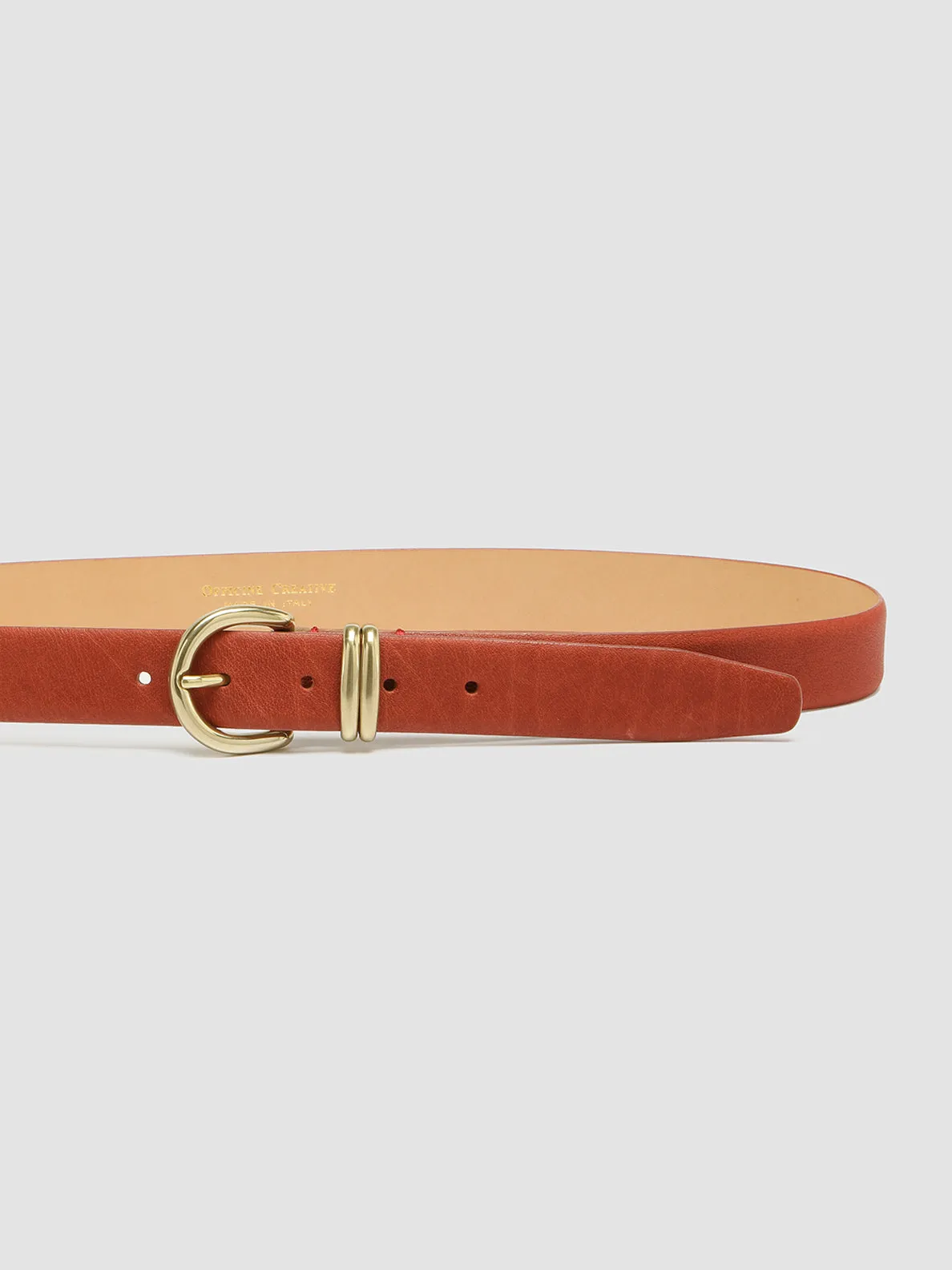 OC STRIP 46 - Red Leather Belt