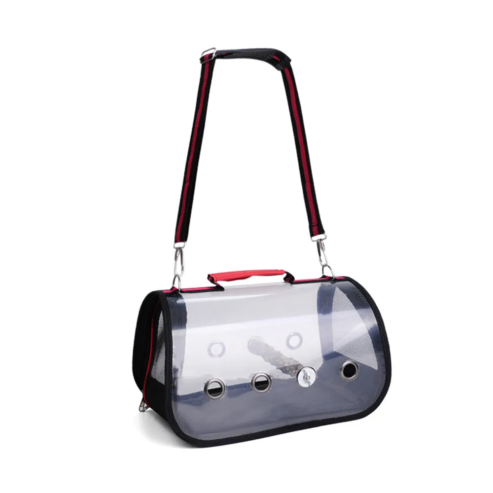 PAWS ASIA Manufacturers PVC Transparent Foldable Outdoor Bird Travel Cage