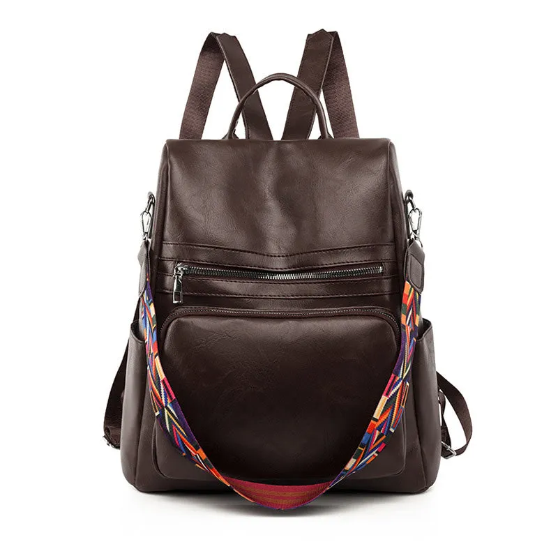 Paziye Lacquered PU Backpack