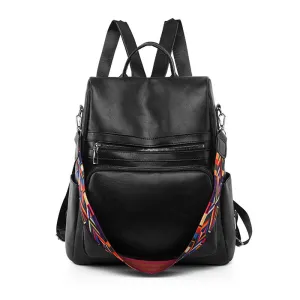 Paziye Lacquered PU Backpack