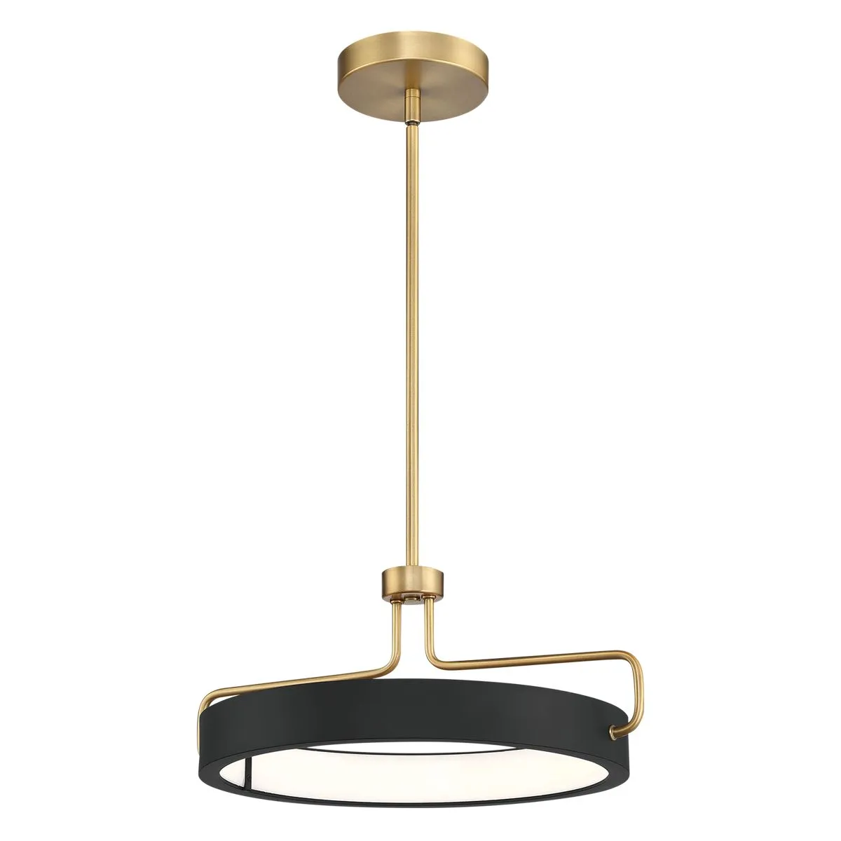 Pemberton 18 in. LED Pendant Light Antique Brass finish