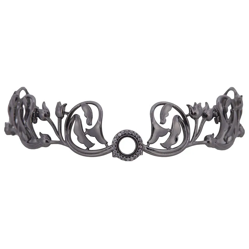 Persephone Gun Metal Choker