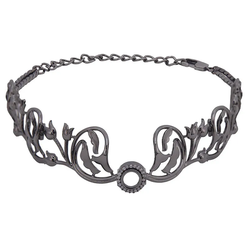 Persephone Gun Metal Choker