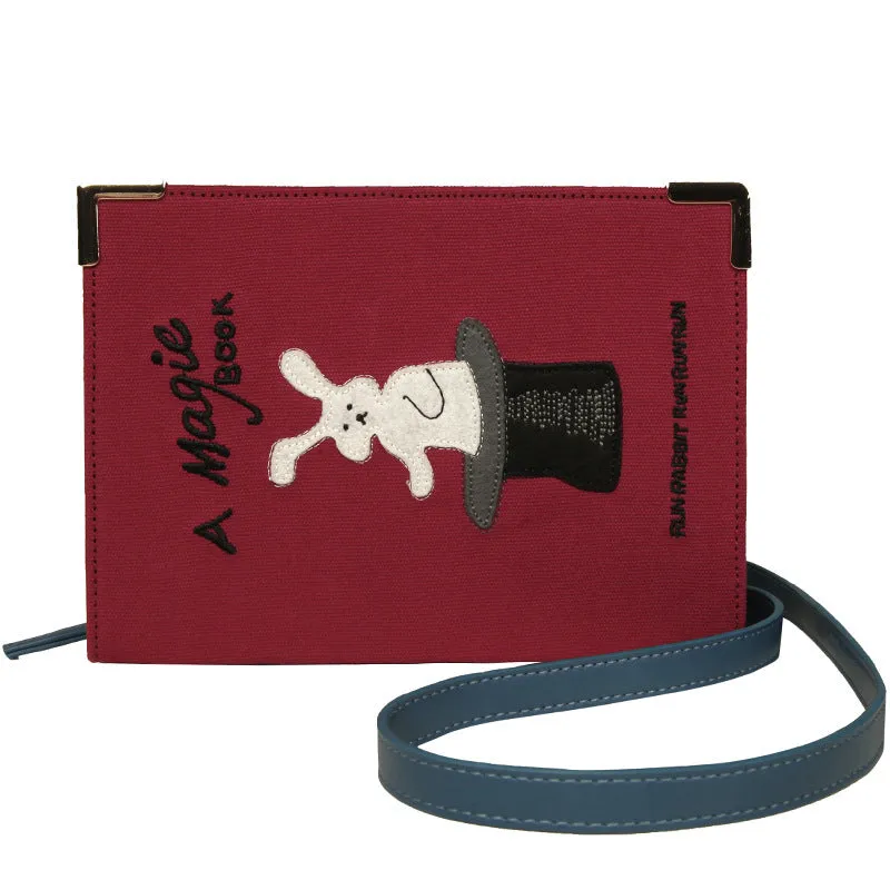Personalized Art Grimoire Felt Embroidery Shoulder Bag