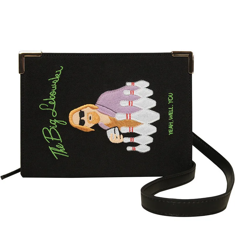 Personalized Art Grimoire Felt Embroidery Shoulder Bag