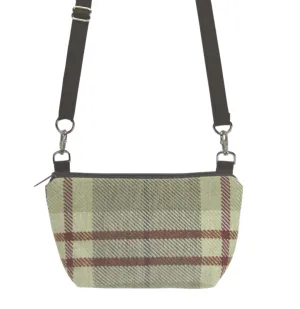 Plaid in Tan | Dark Brown Nylon | Traveler Belt Bag