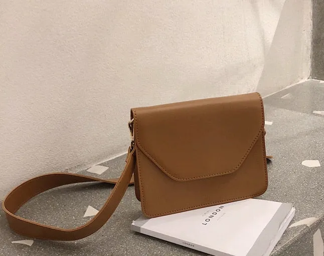 RanHuang Women Pu Leather Shoulder Brief Flap Messenger Crossbody Bags