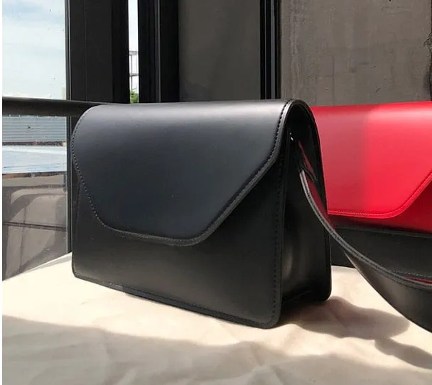 RanHuang Women Pu Leather Shoulder Brief Flap Messenger Crossbody Bags