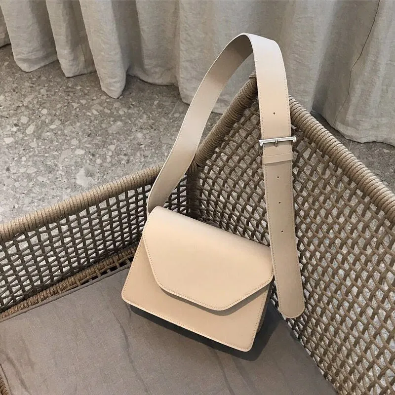 RanHuang Women Pu Leather Shoulder Brief Flap Messenger Crossbody Bags