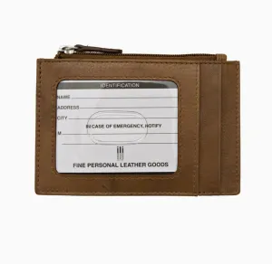 Saddle Leather Credit Card Holder