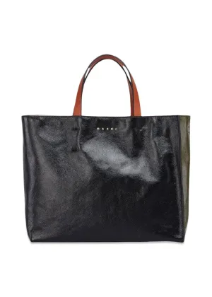 SHOPPING BAG - Black/Mosstone/Tile