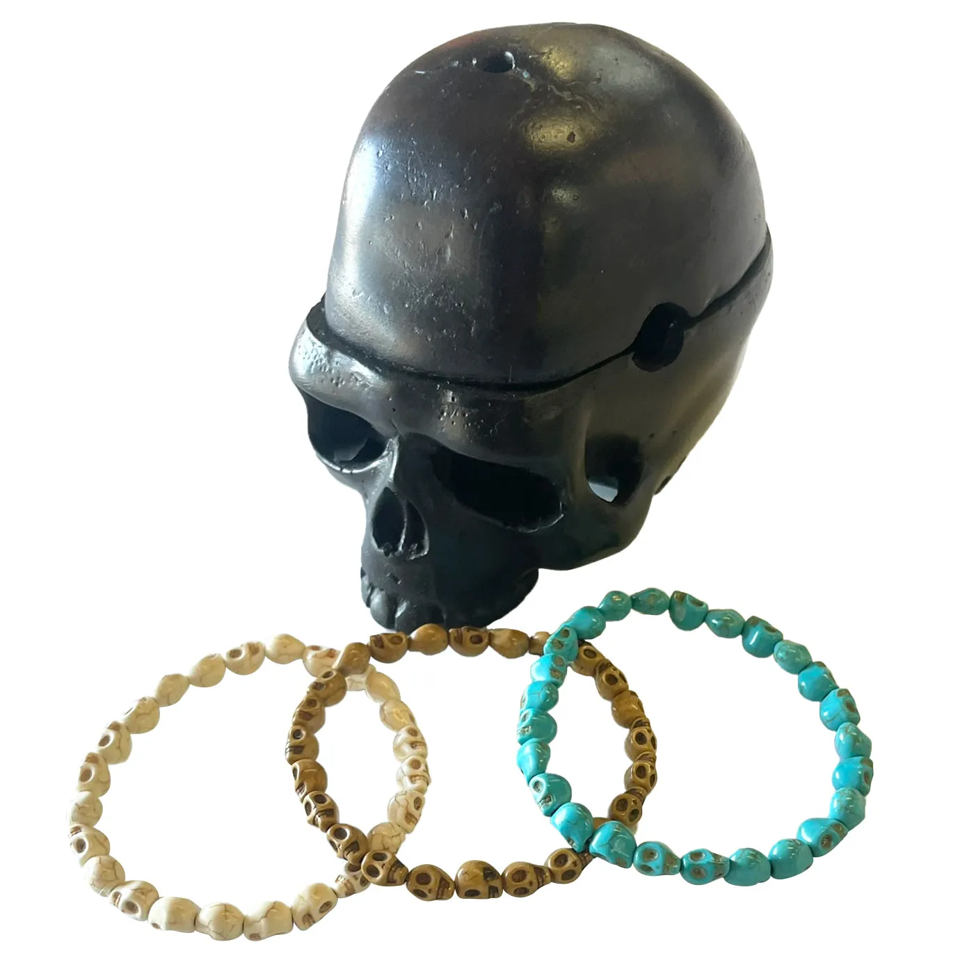Skull Bracelet Small Beads (Pack of 2)