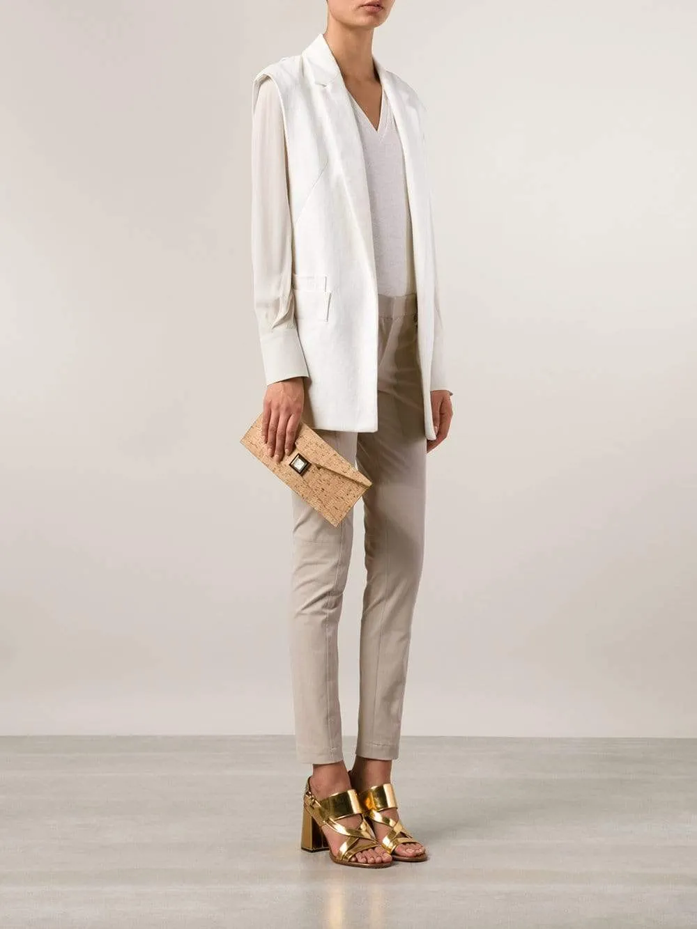 Stretch Prunella Clutch