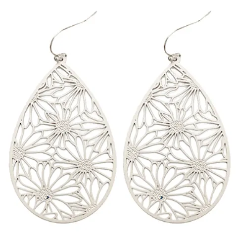 Sunflower Filigree Earrings