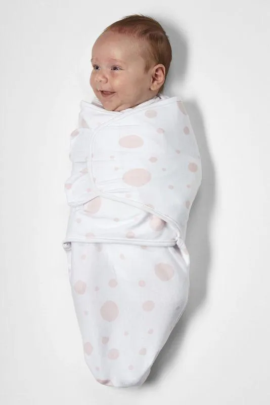 Swaddle Meyco 2pack - Pink - 0-3m