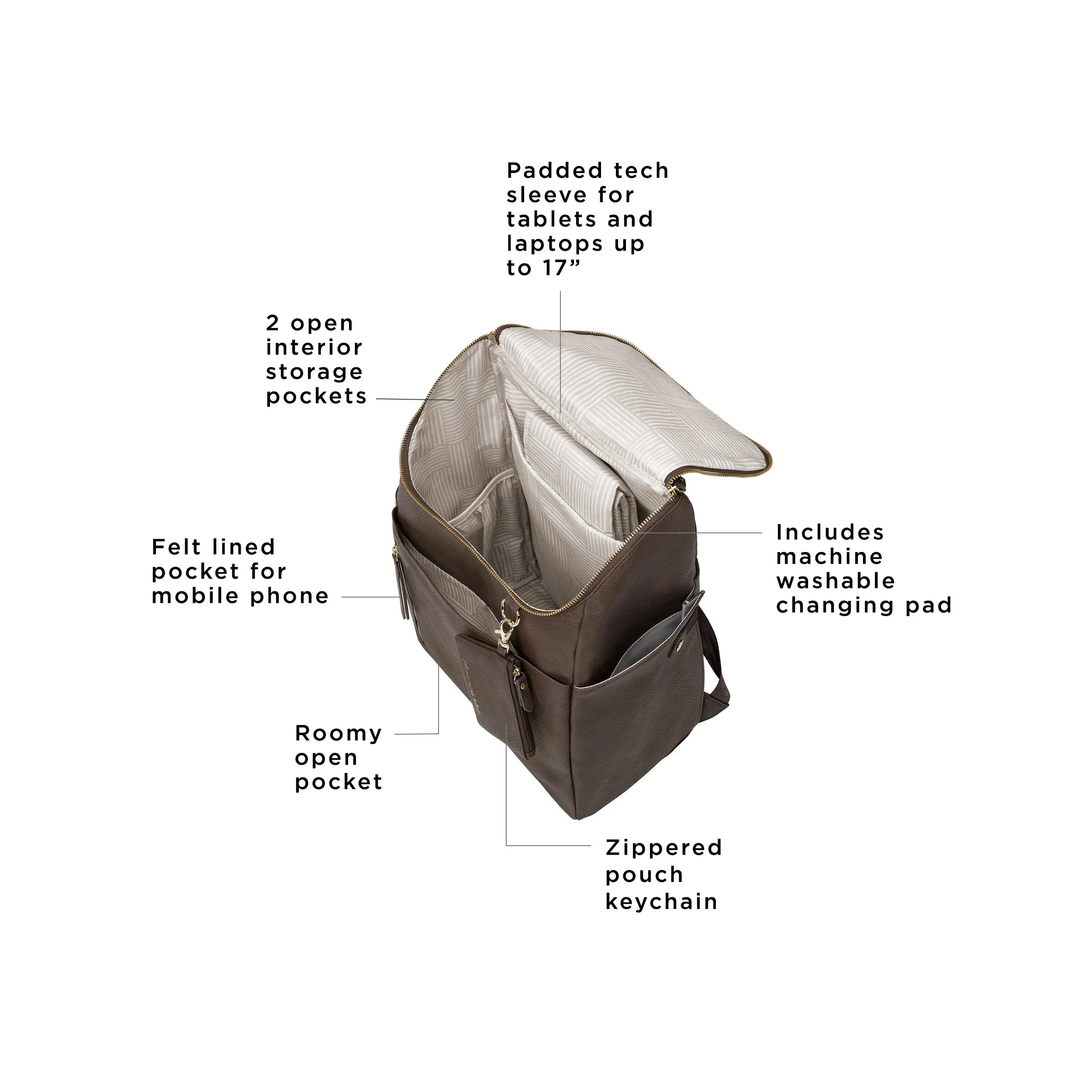 Tempo Backpack in Saddle