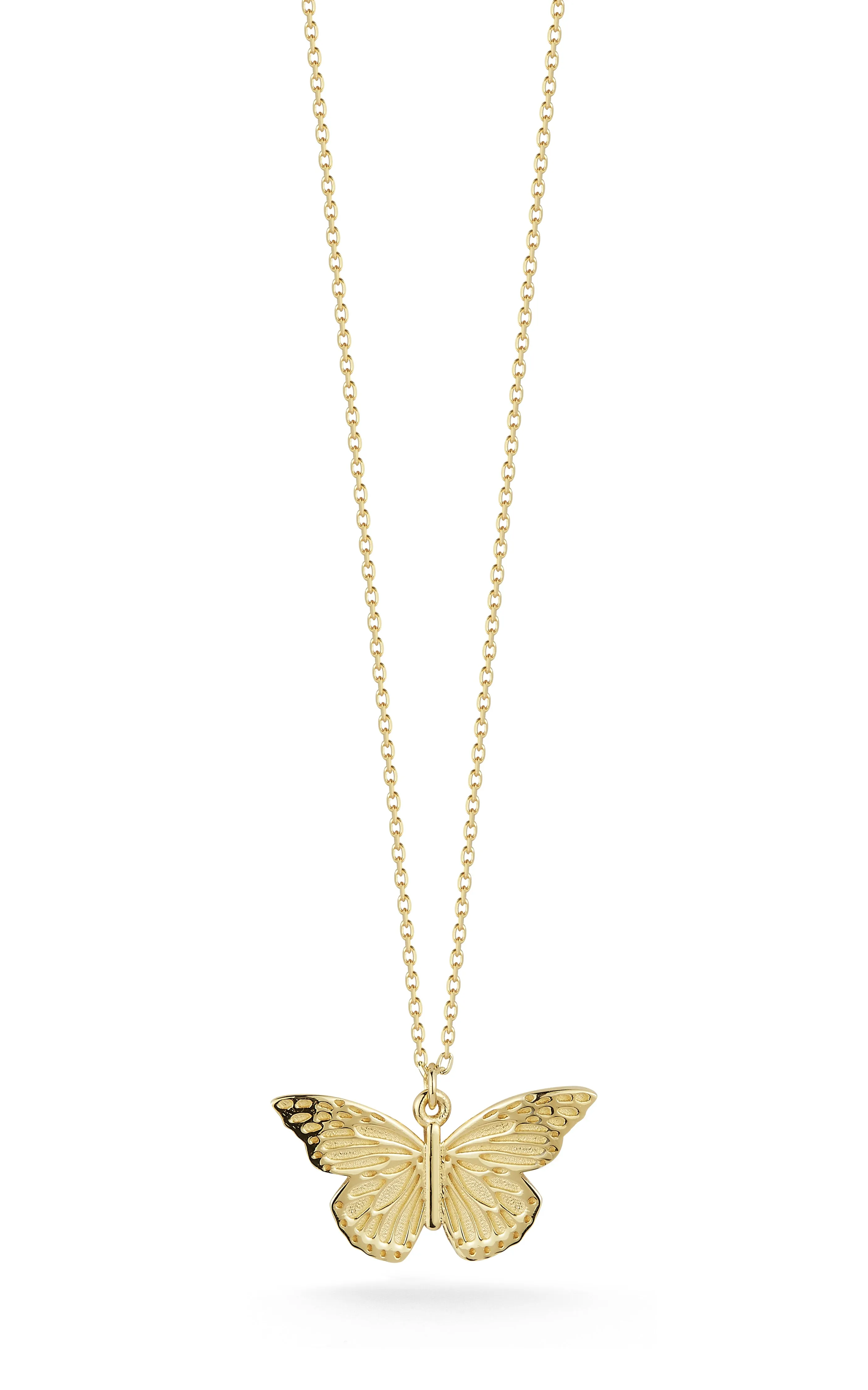 Textured Butterfly Necklace
