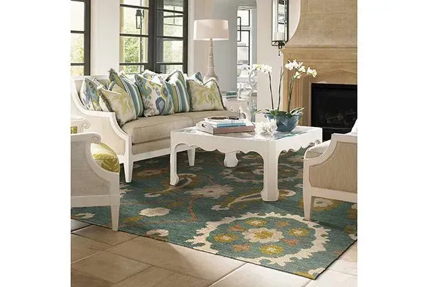 Tommy Bahama Valencia 57702 Blue / Green Rug