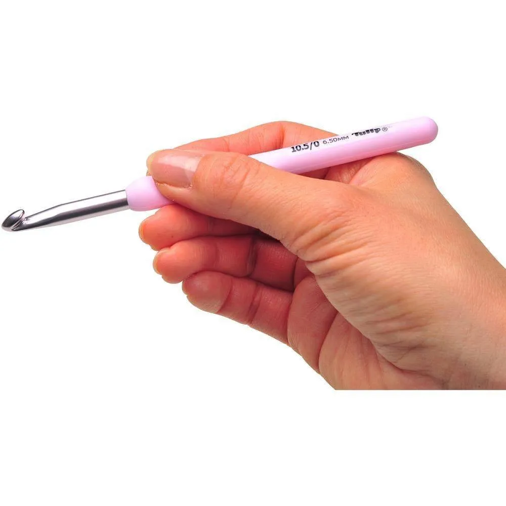 Tulip Etimo Rose Pink Soft Grip Crochet Hook (Dif. Sizes)