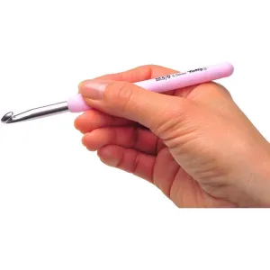 Tulip Etimo Rose Pink Soft Grip Crochet Hook (Dif. Sizes)