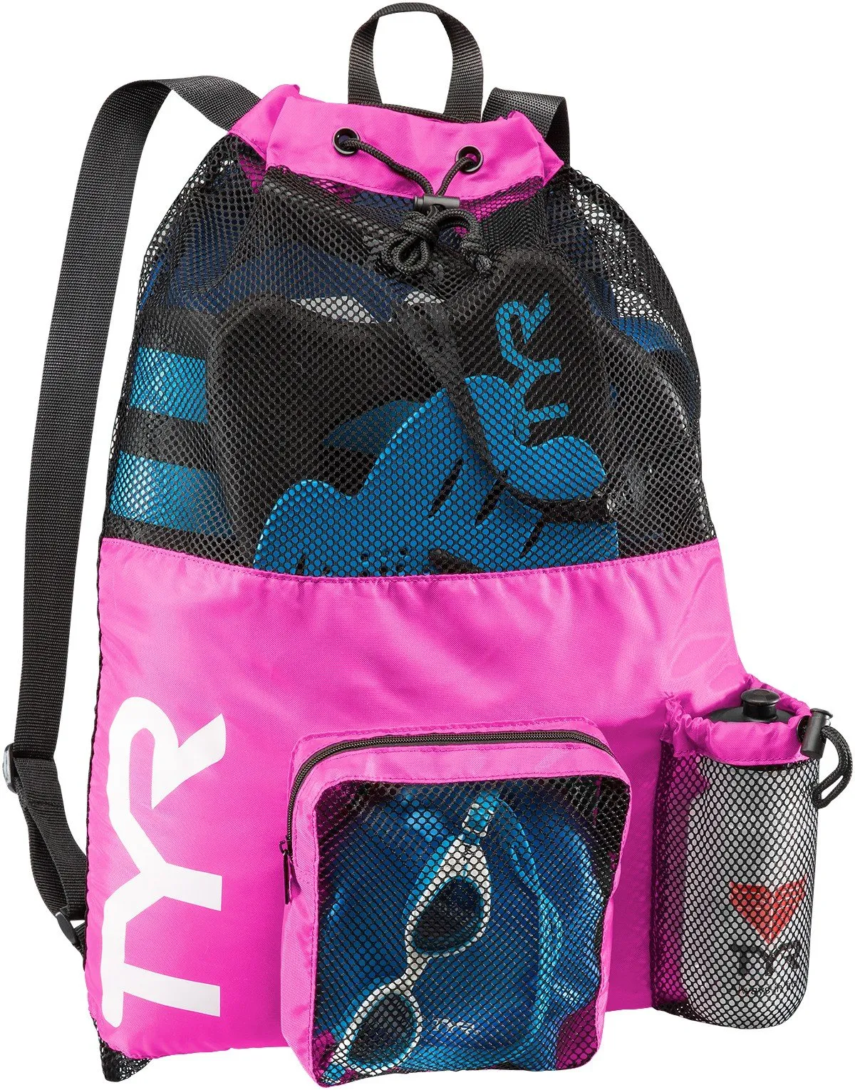 TYR Big Mesh Mummy Backpack - Senior/Senior 2/Pre-Senior/Cyclone/Lightning Groups - Storm Aquatics